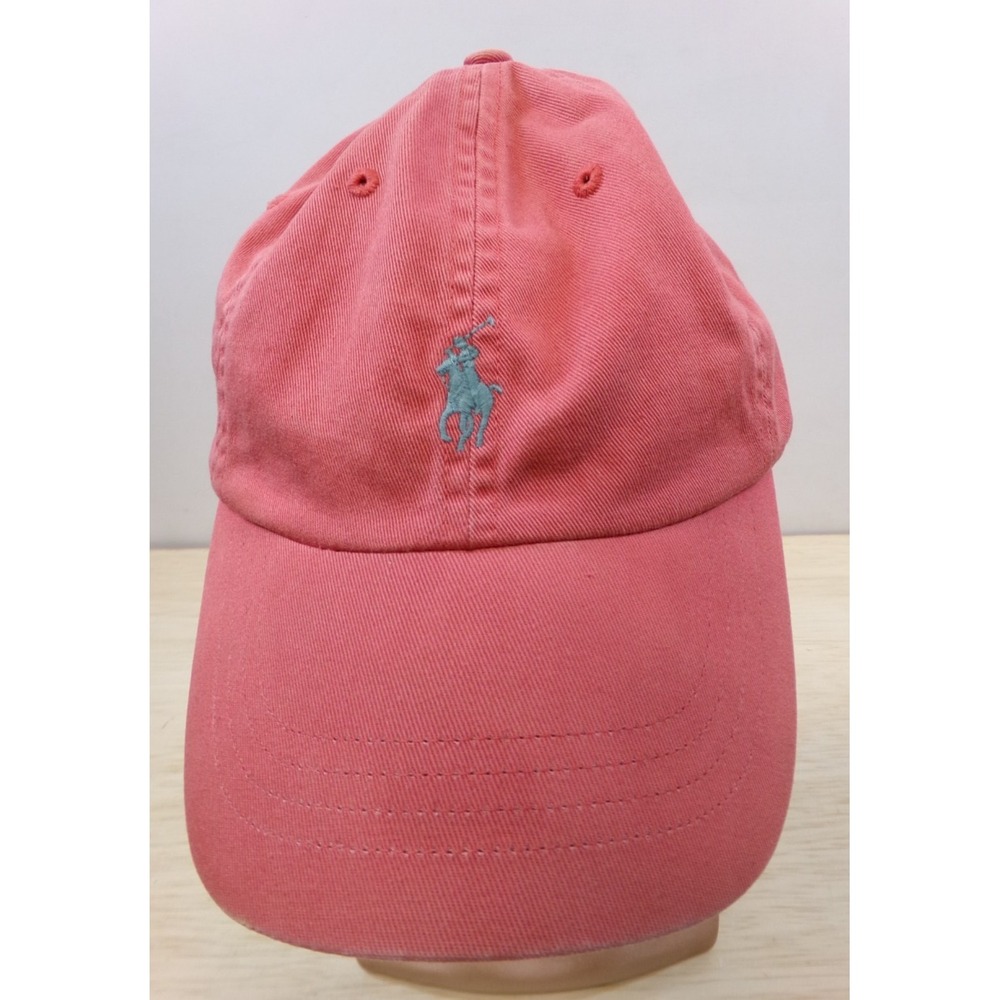 Polo Ralph Lauren Cap Hat Faded Fiery Coral Adjustable OSFM